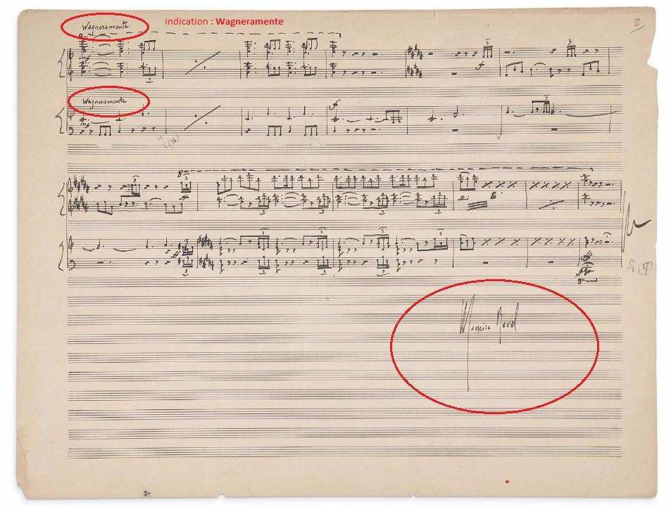 Un rare manuscrit de Ravel en vente à la salle Drouot