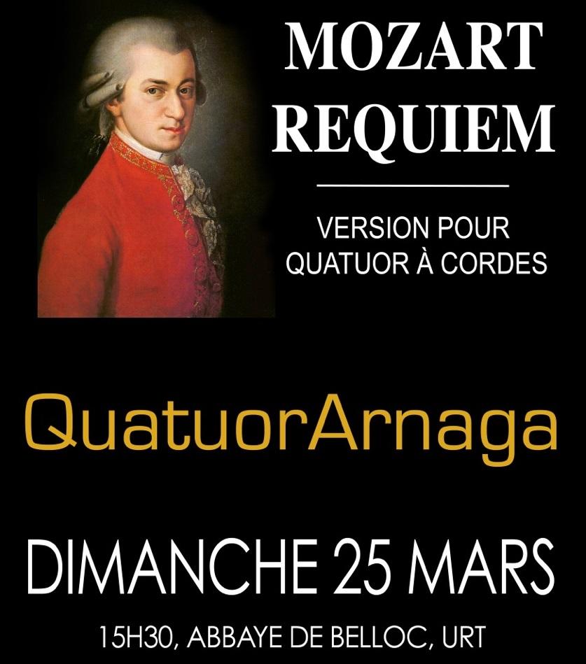 Une œuvre culte : le « Requiem » de Mozart par le Quatuor Arnaga