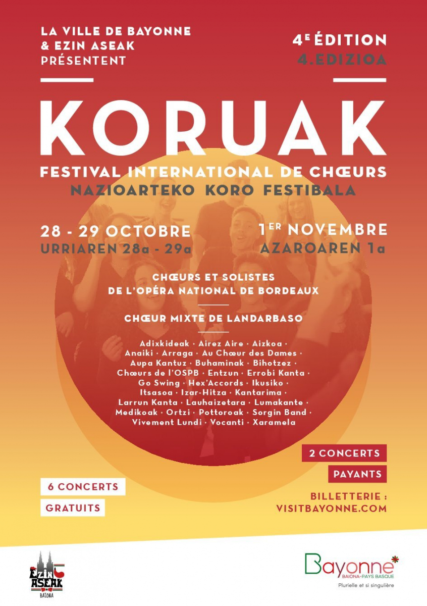 Bayonne : Festival international des chœurs Koruak