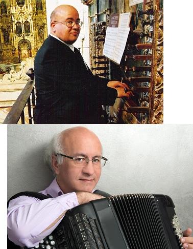 Ascain : orgue et accordéon avec « les deux Jésus »