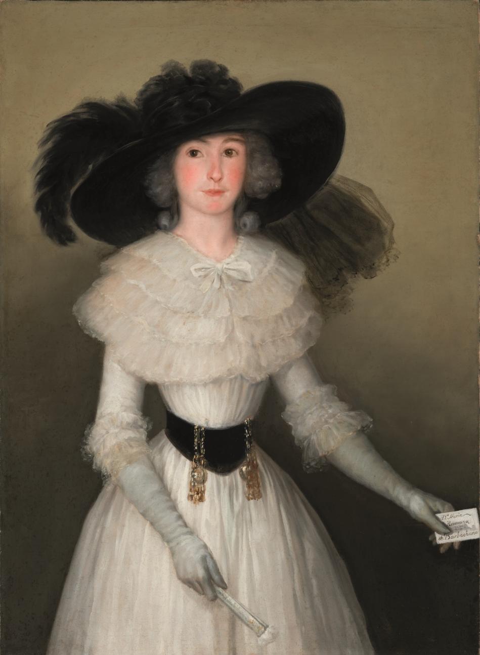 Son épouse María Ramona de Barbachano par Goya