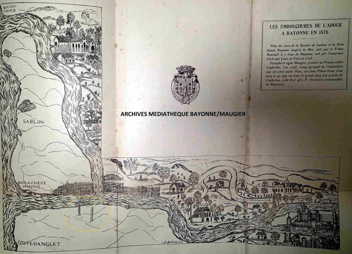 25 octobre 1578 : la Nive inonde Bayonne et l'Adour déferle vers sa nouvelle embouchure !