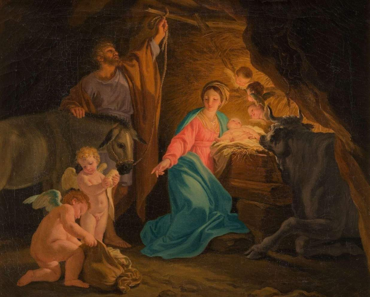 "La Nativité" du peintre néoclassique Domenico Corvi