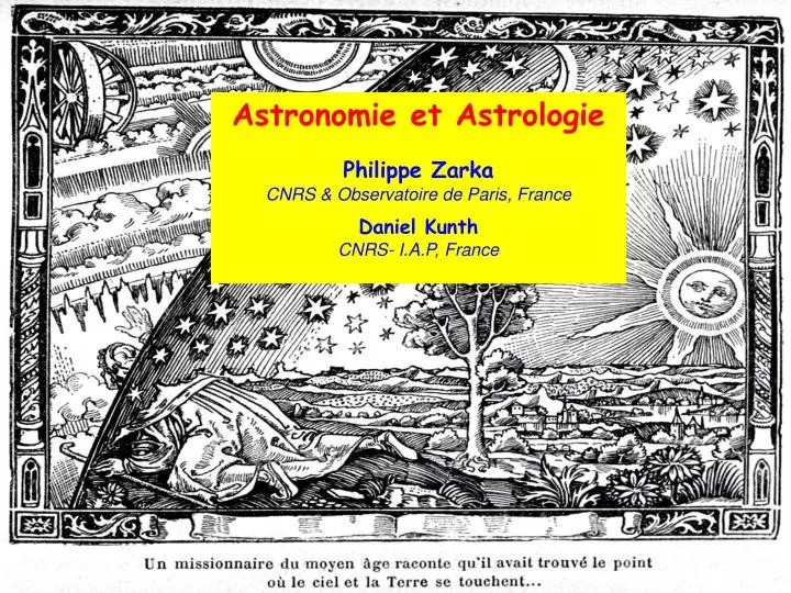 A propos d'astrologie et d'astronomie