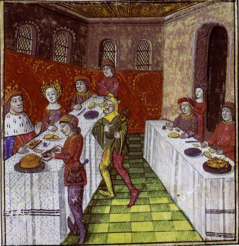 Menu royal de fête médiévale