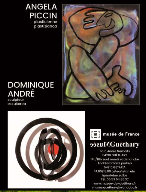 Guéthary : dialogue entre la plasticienne Angela Puccin et le sculpteur Dominique André