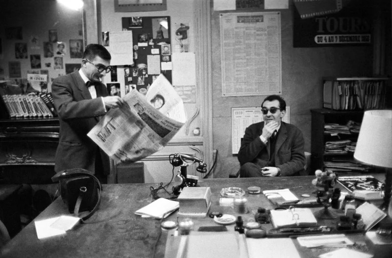 zClaude Chabrol et Jean-Luc Godard aux Cahiers du cinema .jpg