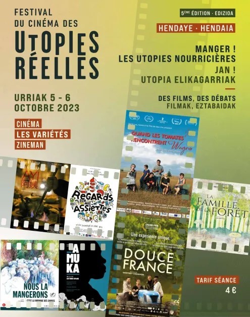 Le Festival des Utopies réelles à Hendaye, Ciné-club allemand à Anglet et « Chosen » à Bayonne