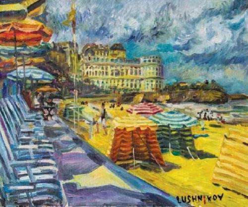 "la grande plage" de Biarritz" par Alexey Lushnikov