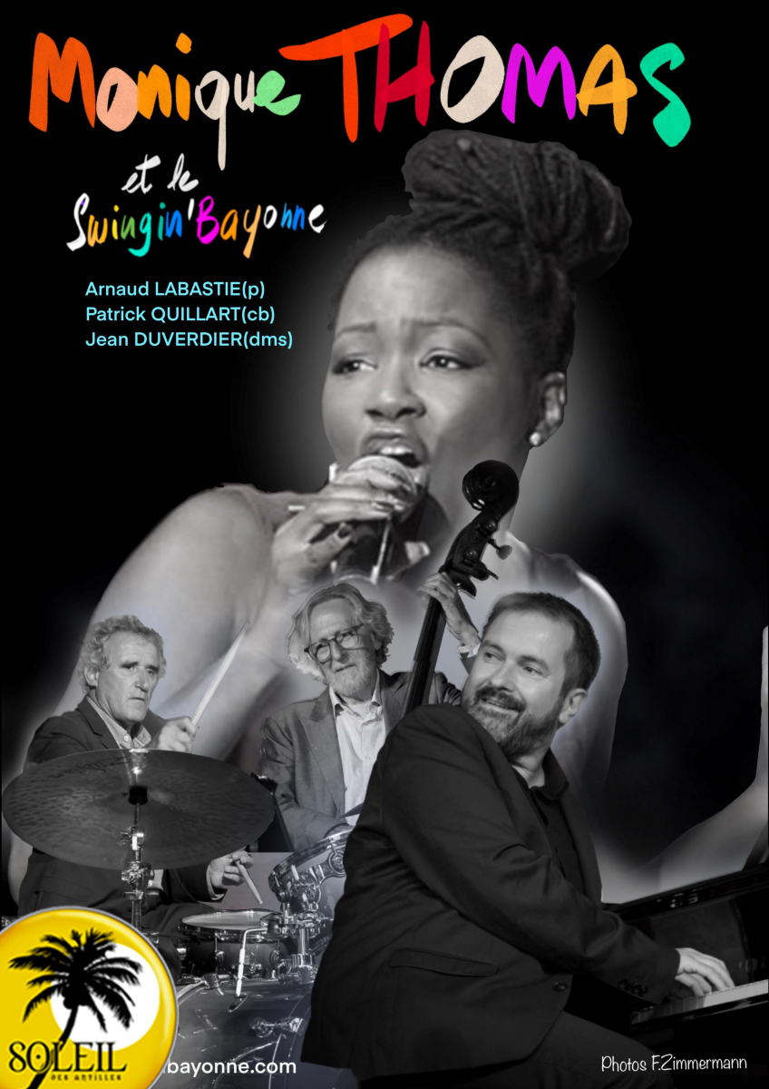 Bidart : jazz au "Soleil des Antilles" avec la chanteuse Monique Thomas et Swingin’Bayonne