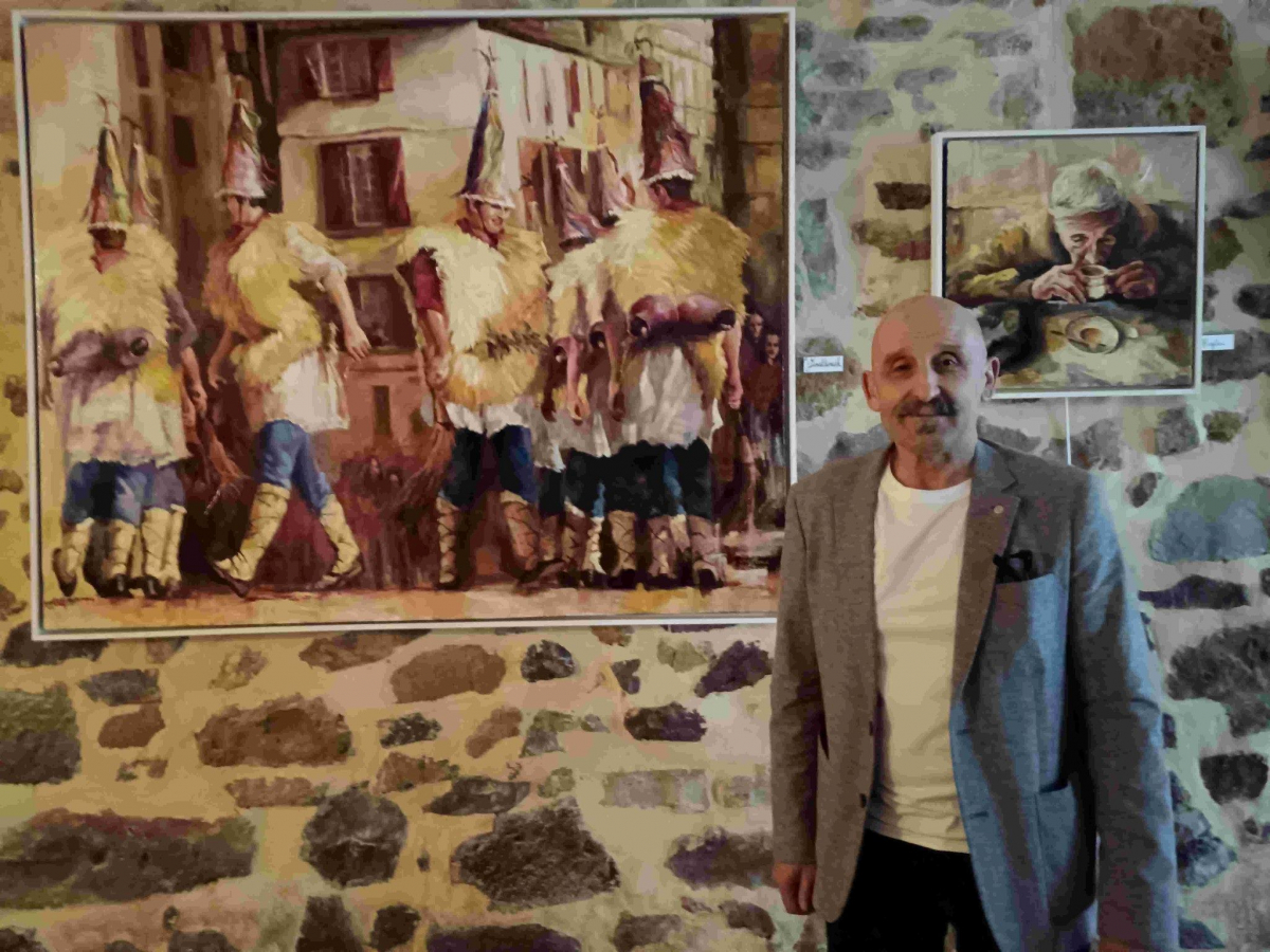 Bayonne : la fête basque au vernissage des peintures de Miguel Etxebarria