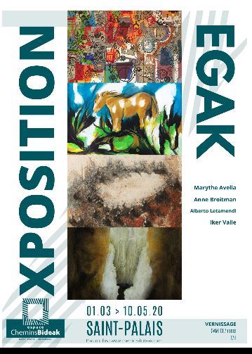 Les 4 artistes basques du groupe EGAK ou Euskal Garraikieak Artistaren Kultura à Saint-Palais !