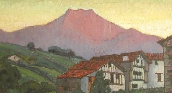 PPhilippe Veyrin - La Rhune - Huile sur toile -vers 1940 -  Col Musée Basque.jpg