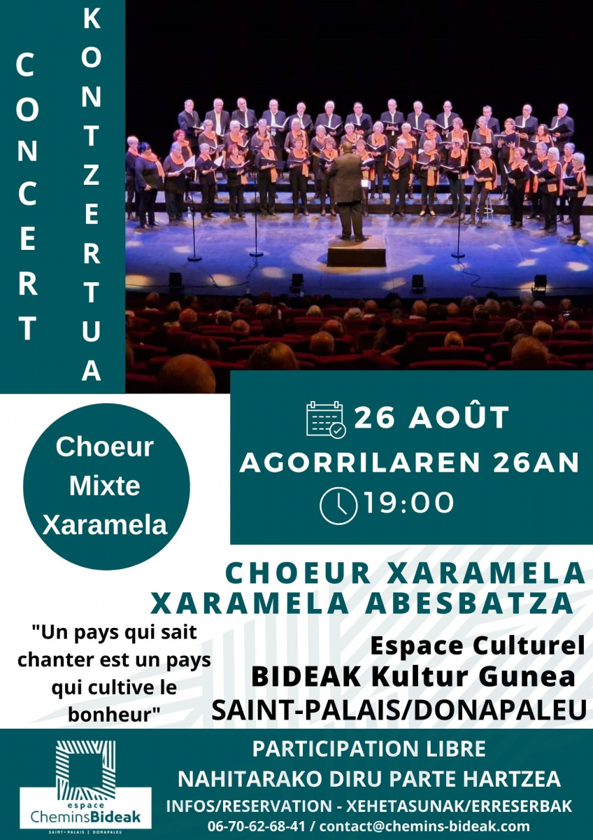 Saint-Palais/Donapaleu : le chœur Xaramela à l’Espace Culturel Bideak