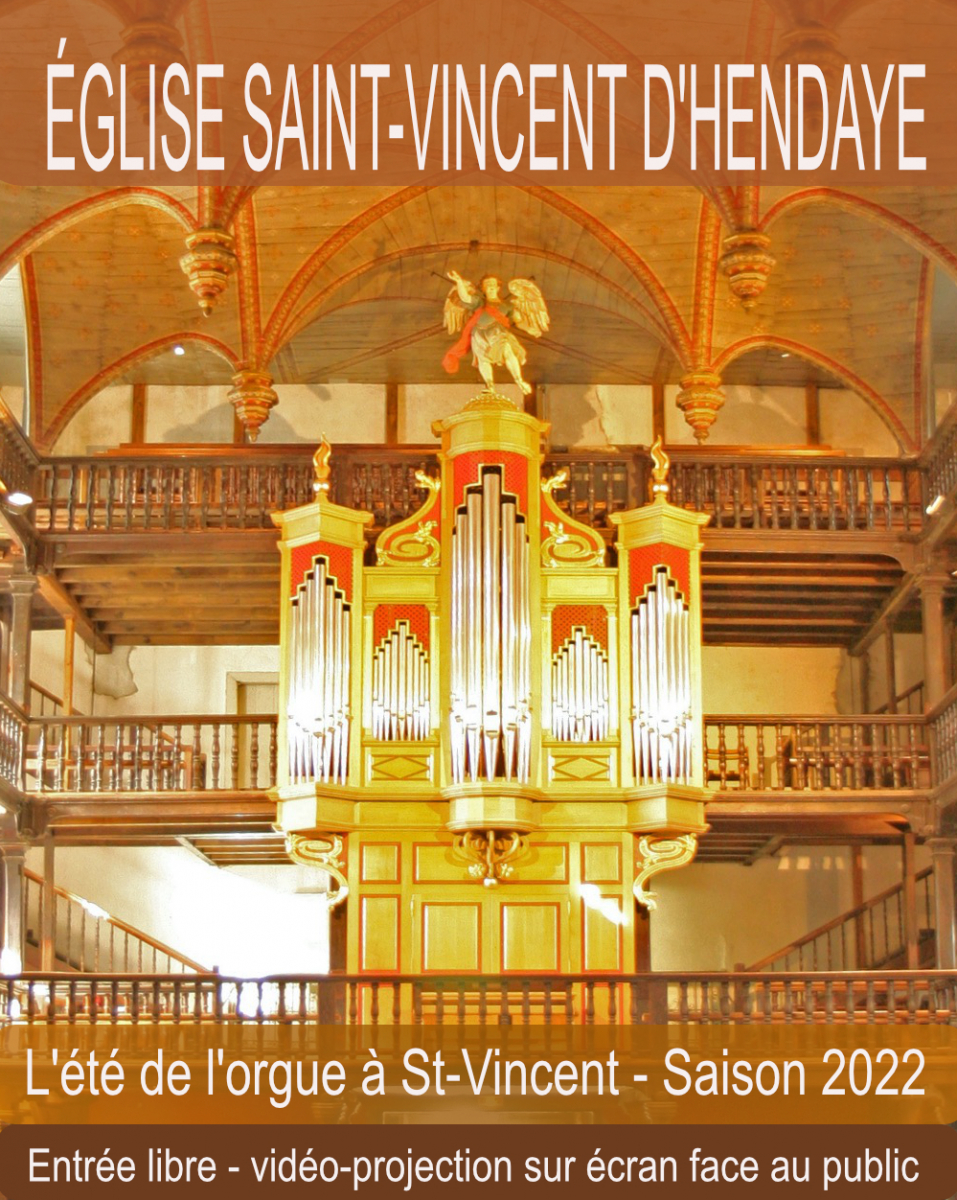 Hendaye : l’été de l’orgue avec les Amis de l’orgue de Saint-Vincent