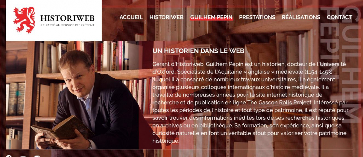 Le site www.historiweb.fr de Guilhem Pépin, le passé au service du présent