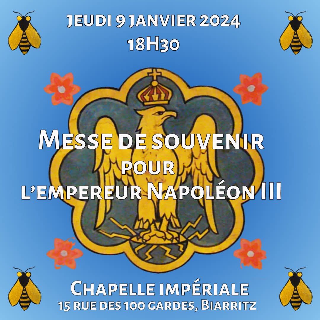 Biarritz : l’anniversaire de Napoléon III le 9 janvier à la Chapelle Impériale