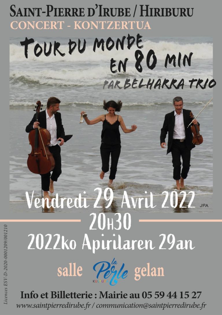 Saint-Pierre d’Irube : voyagez en musique avec le Belharra Trio !