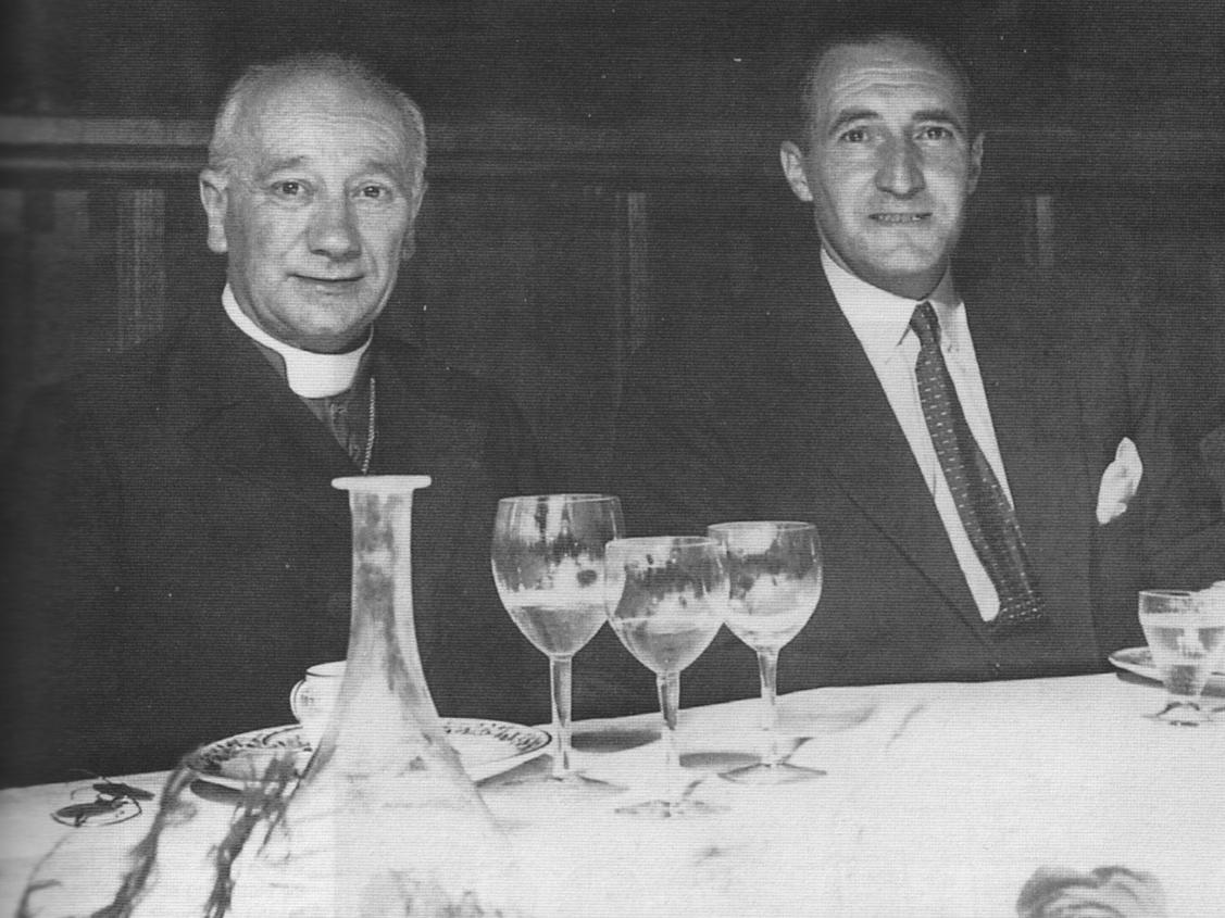 ose Antonio Aguirre avec Mgr Matthieu