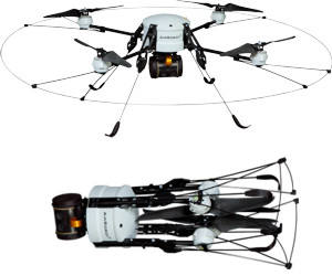 L'AR 100-C est le premier drone pliable de la société Air Robot.