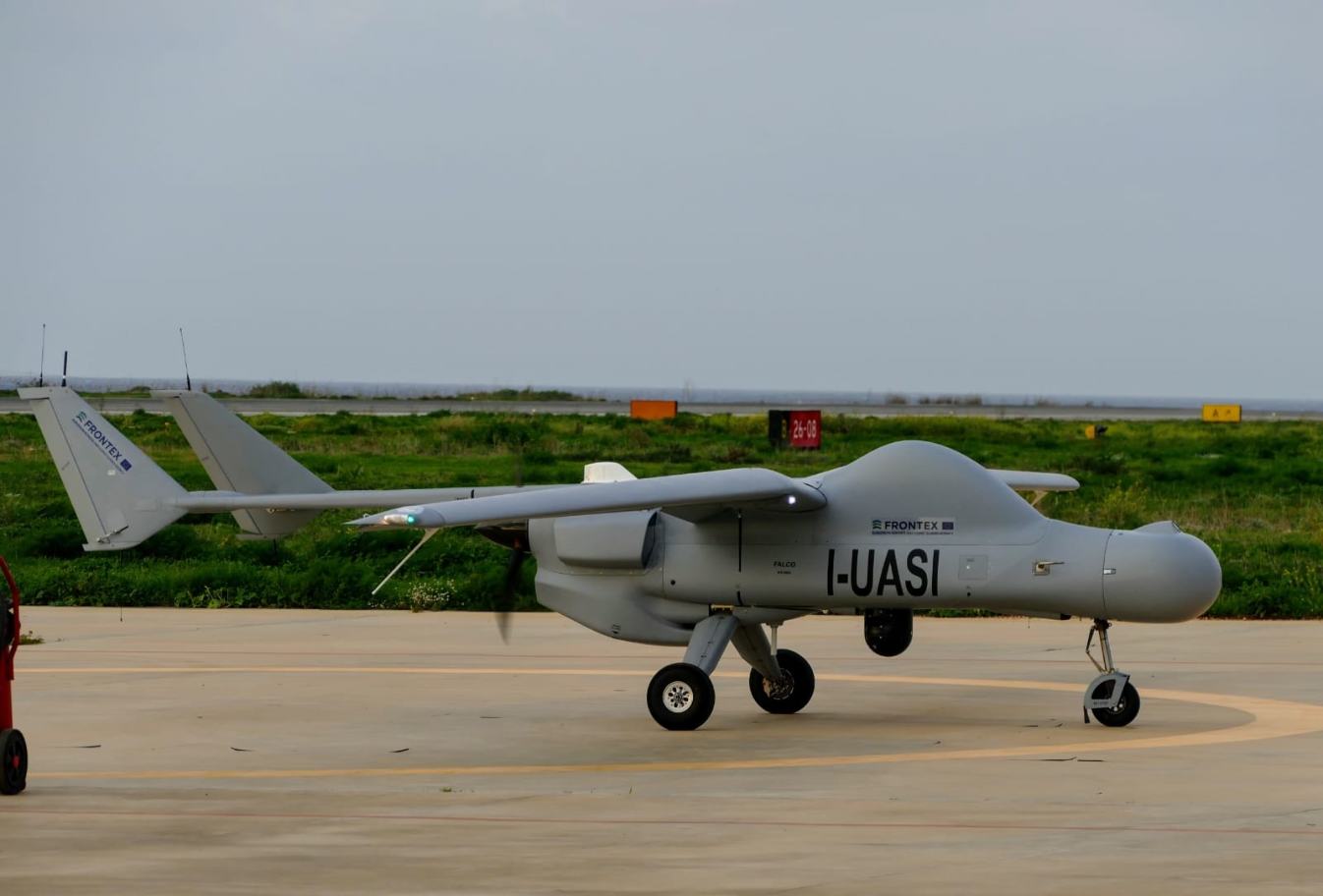 Frontex : le drone Falco EVO pour des missions de surveillance migratoire