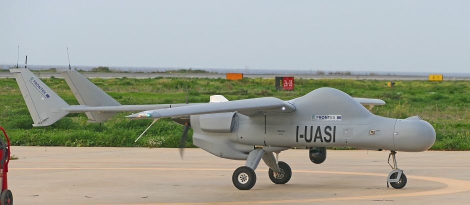 Le drone Falco EVO de Leonardo au service de l'agence européenne Frontex