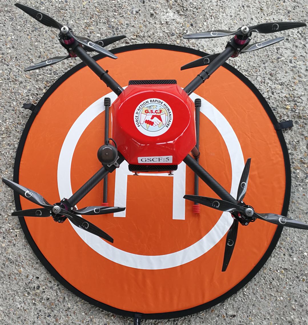Parmi la flotte de 5 drones du GSCF, deux sont des OctoPush.