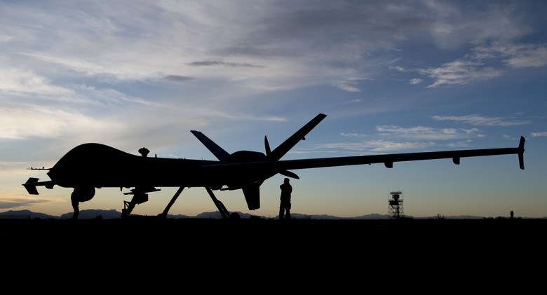 Un drone MQ-9 Reaper livré par voie aérienne