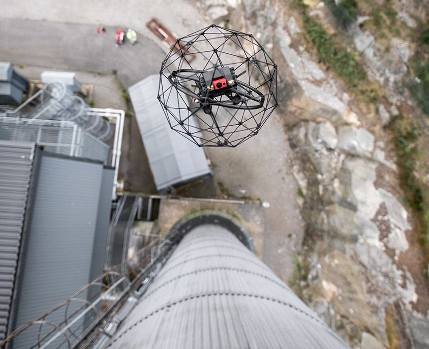 L'utilisation du drone a permis de réduire le temps d'inspection.