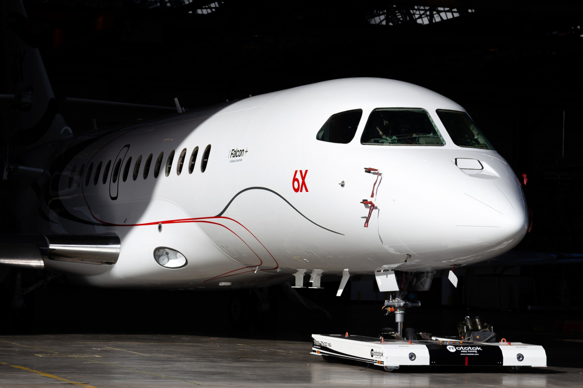 Falcon 6X made its exit from the factory