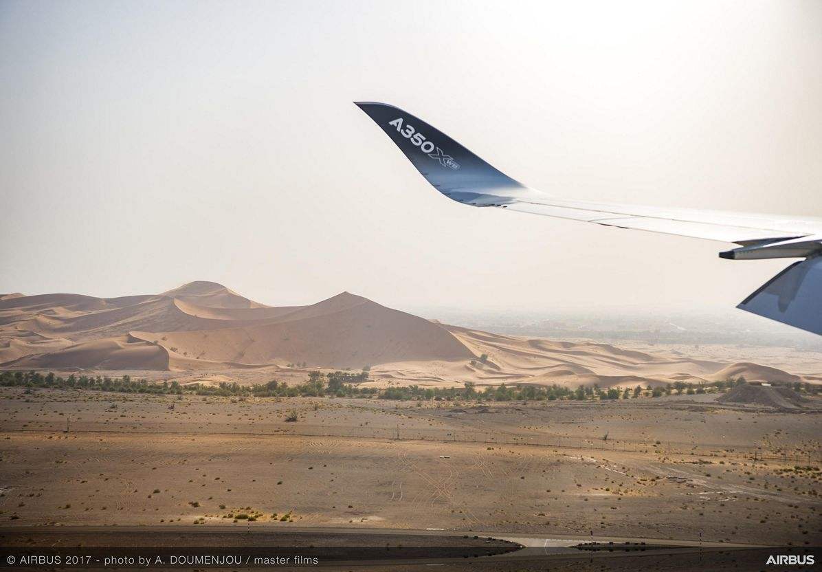 A350-1000 completes hot weather test at Al Ain airport