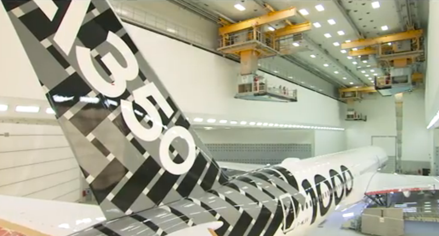 Airbus A350-1000 prepares for first flight