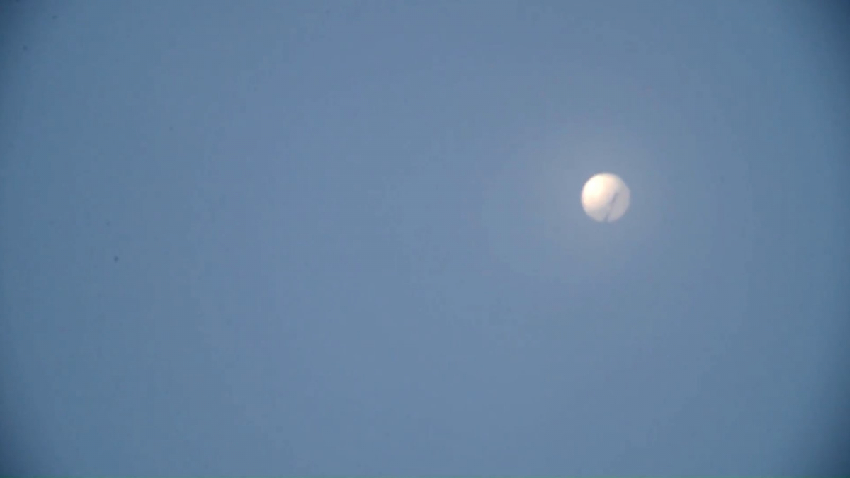 Unidentified stratospheric balloon flies over Montana