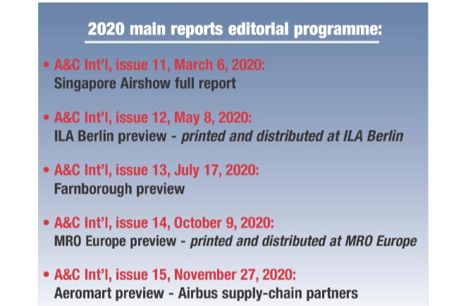 Find out about Air&Cosmos International digital magazine 2020 editorial programme