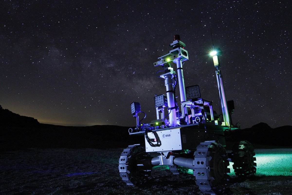 ESA tests rovers for future “dark” missions