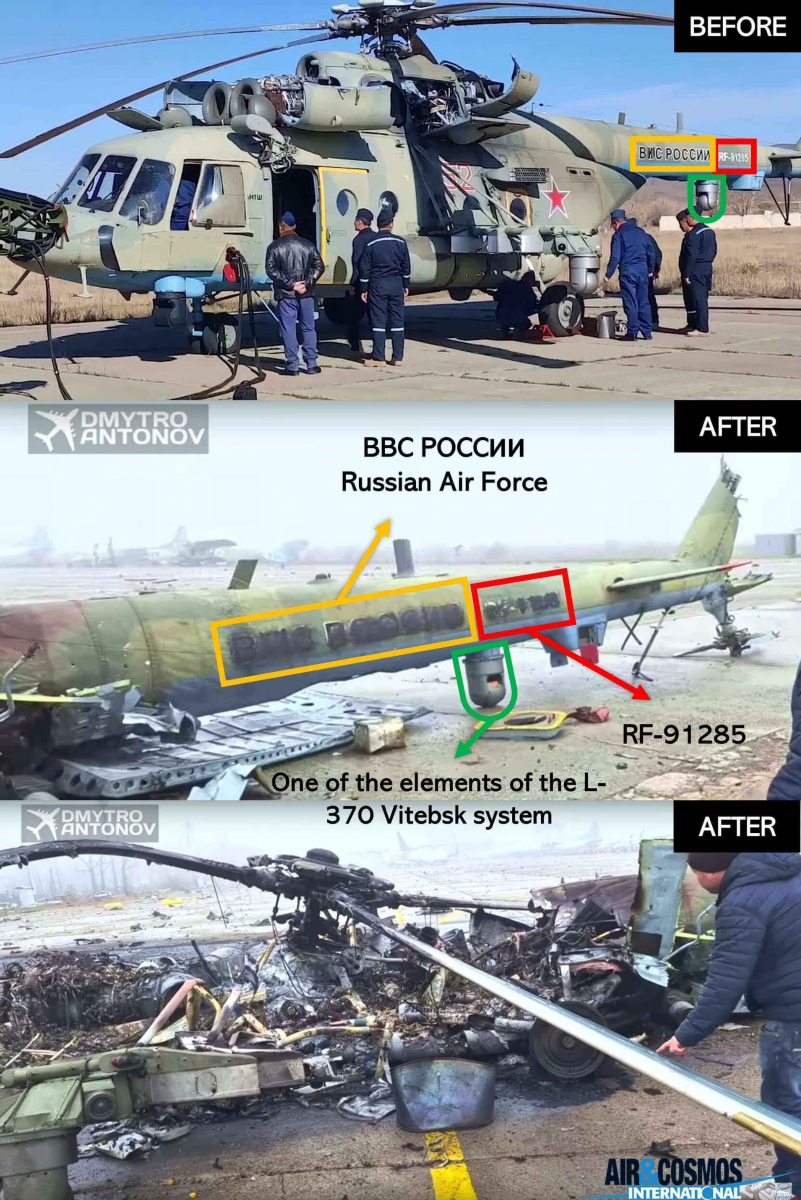 The parts specific to a Russian Mi-8 AMTSh can be recognized.