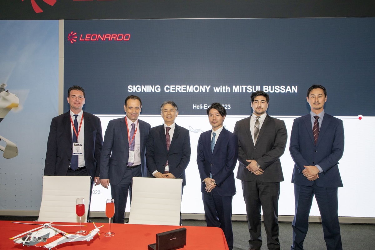 Mitsui Bussan Aerospace signs for six Leonardo AW139 helicopters