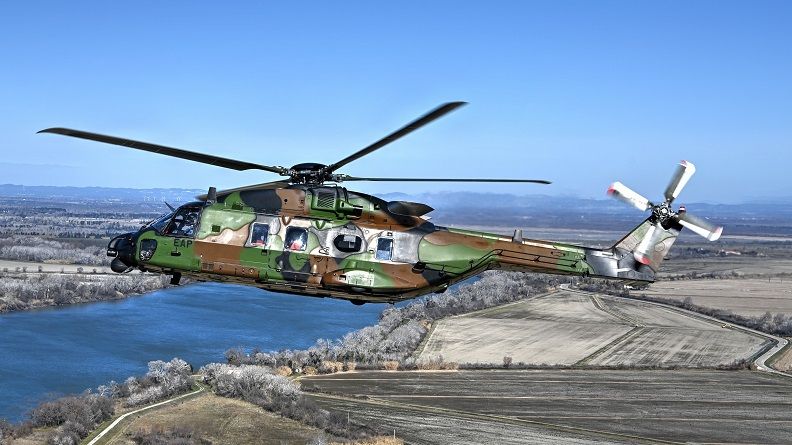First flight of an NH90 with sustainable fuel
