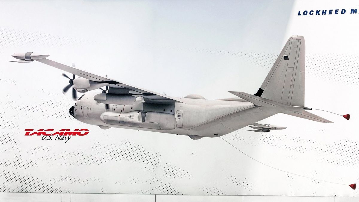 Image de synthèse d'un EC-130J-30 TACAMO.