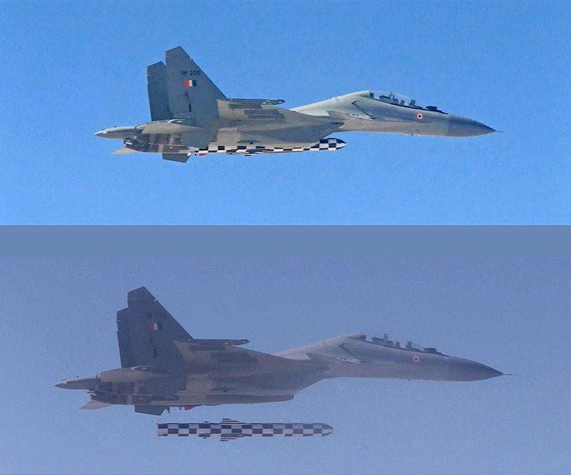 Brahmos test-fired from Su-30MKI