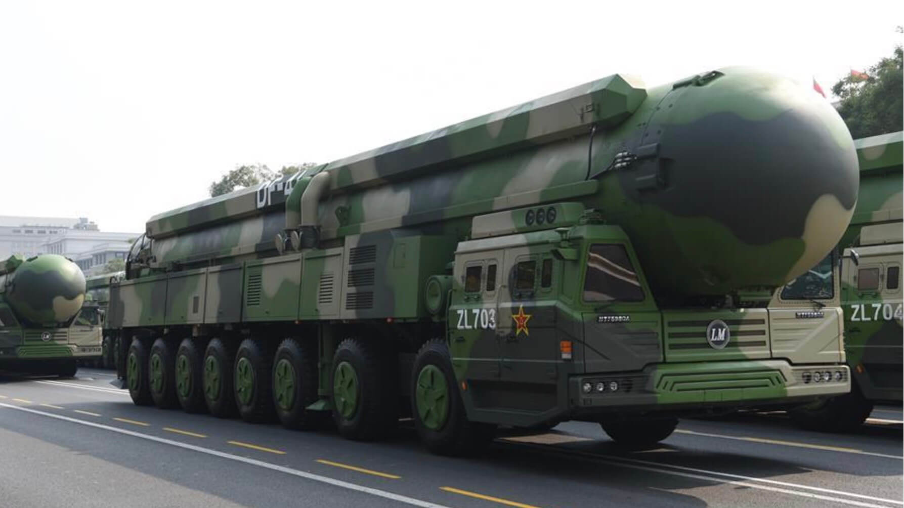 The inexorable rise of China: a 40% expansion of its nuclear arsenal in four years.