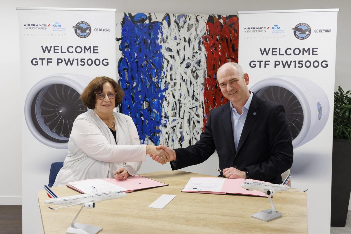Pratt & Whitney Welcomes Air France Industries KLM Engineering & Maintenance to the GTF MRO Network