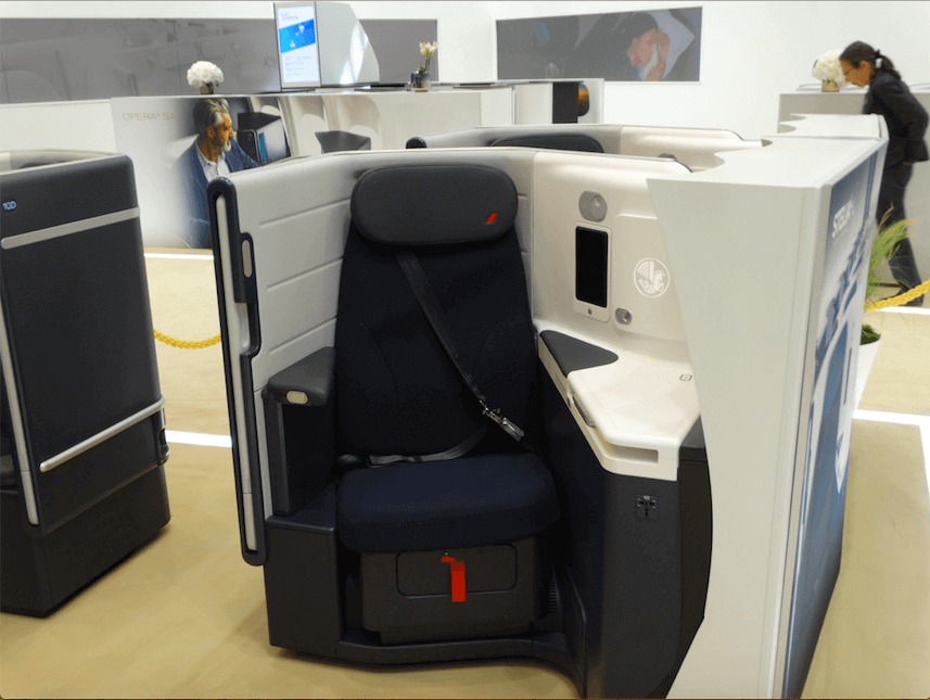 Air France presents the new business class seat on its Airbus A350s
