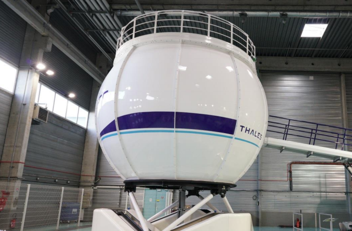 THALES FLIGHT SIMULATOR FOR NEW H160 HELICOPTER READY FOR TAKE-OFF