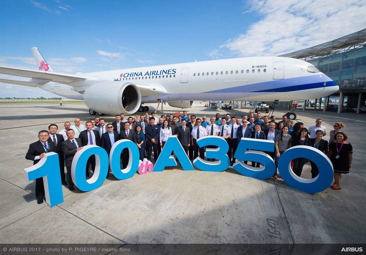 Airbus delivers 100th A350 XWB