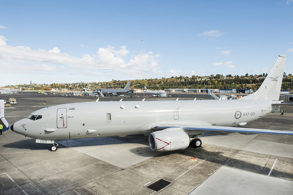 Boeing unveils first P-8A Poseidon aircraft for Australia