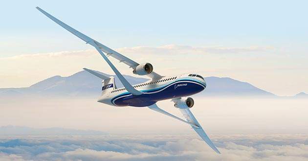 Boeing unveils "green" wing design