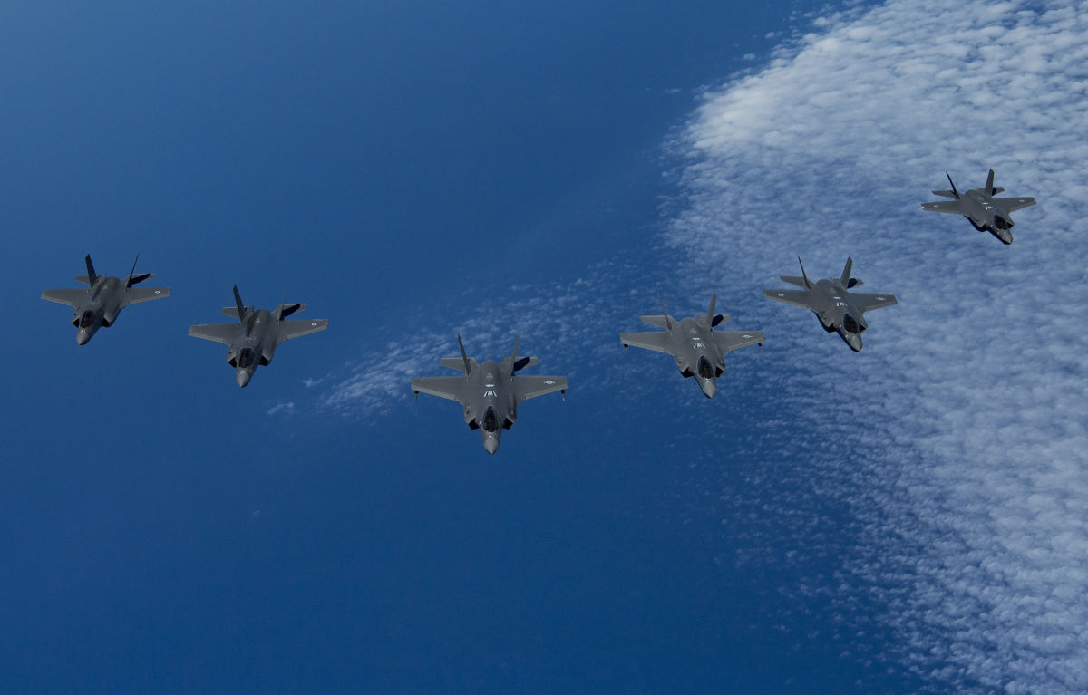 Multilateral exercice with F-35s