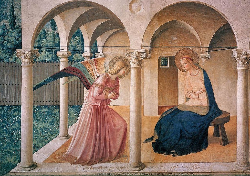 L'Annonciation du couvent San Marco - (thème de prédilection de Fra ANgélico)