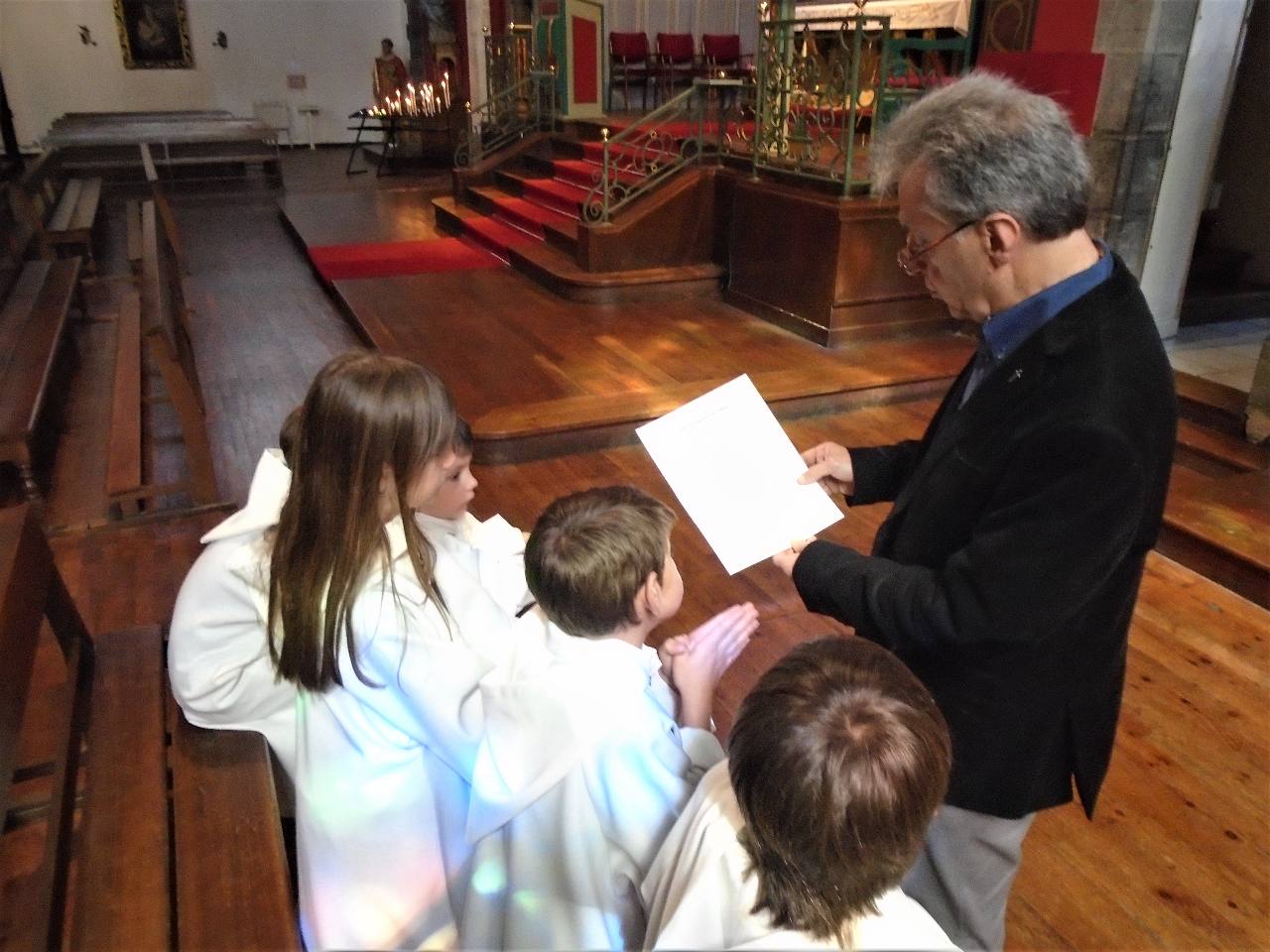 La prière des enfants de chœur